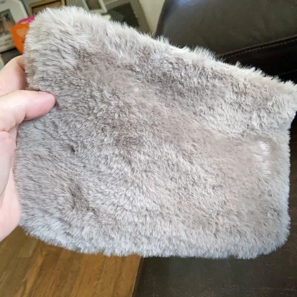 Banana Republic Faux Fur Zipper Clutch